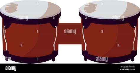 Timbal instrumento icono musical ilustración vectorial diseño Imagen
