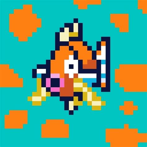 Magikarp Pixel Art Video Games Amino