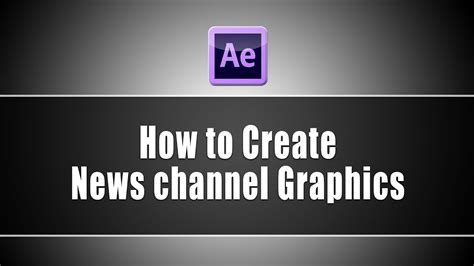 News channel graphics in after effects - YouTube