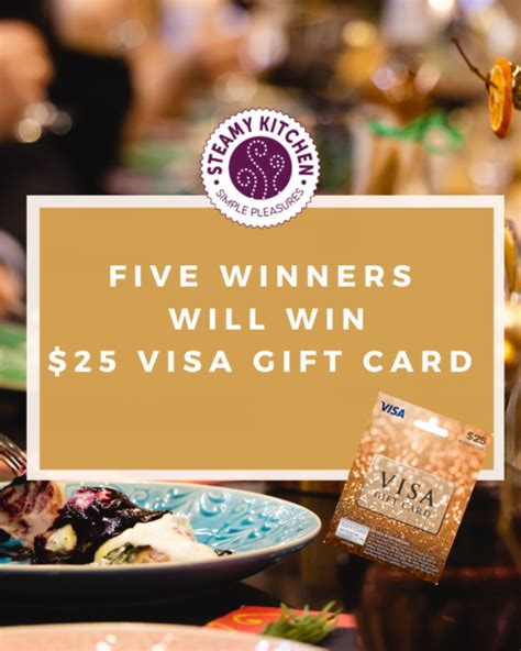 Visa Gift Card Instant Win Steamy Kitchen Recipes Giveaways