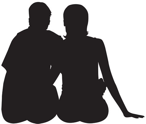 Couples Silhouette Clip Art At Getdrawings Free Download