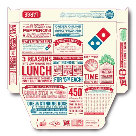 Dominos Pizza Box Illustrations Dominos Pizza Pizza Box Design