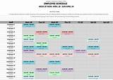Monthly Staff Schedule Template Pictures