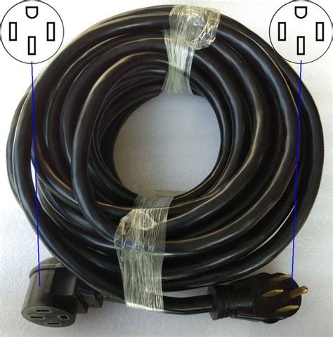 Heavy Duty Nema 14 50r Extension Cord For Rv 36 Ft Evse Adapters