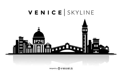 Venice Silhouette Skyline Vector Download