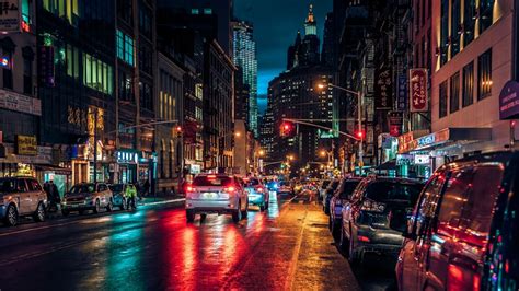 Chinatown New York City By Night Wallpaper