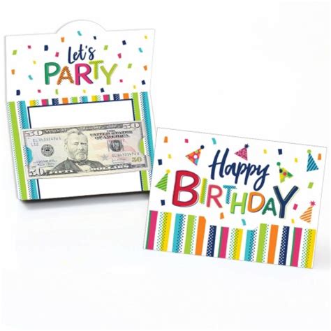 Big Dot Of Happiness Cheerful Happy Birthday Colorful Party Money
