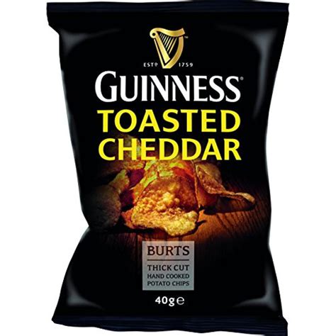 burts guinness toasted cheddar chips 40 g approved food