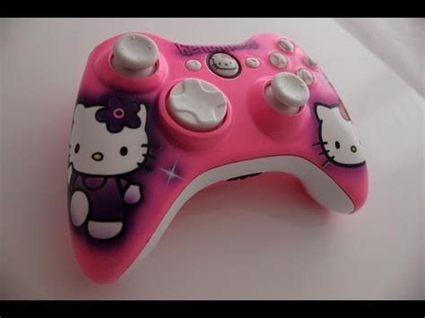 Cute Girly Xbox 360 Controller Hello Kitty Themed