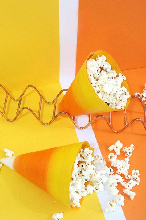 Diy Popcorn Paper Cones Holder Tos