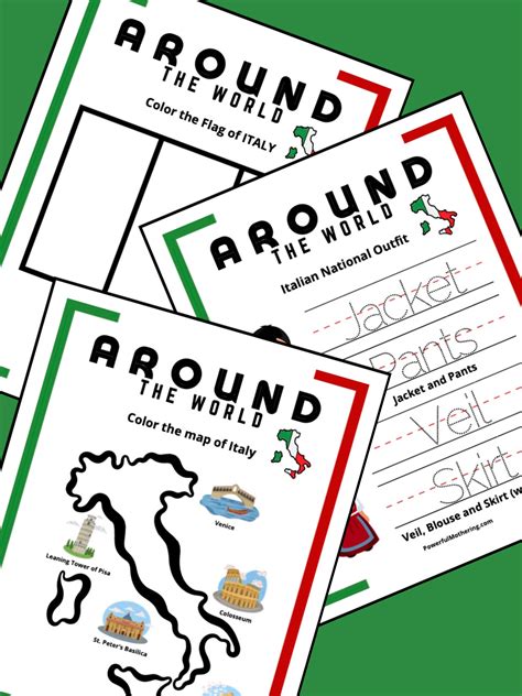 Easy Teacher Worksheets Around The World To Italy
