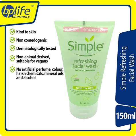Simple Refreshing Facial Wash 150ml Shopee Malaysia