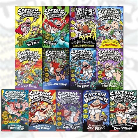 Captain Underpants Collection 13 Books Bundle By Dav Pilkey By Dav Pilkey Goodreads