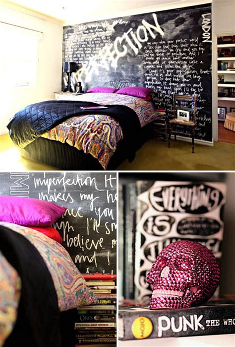 What kind of wall should i put in my bedroom? 20 Punk Rock Bedroom Ideas | Home Design And Interior