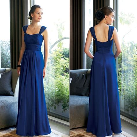 2015 Cheap Long Royal Blue Bridesmaid Dresses Plus Size