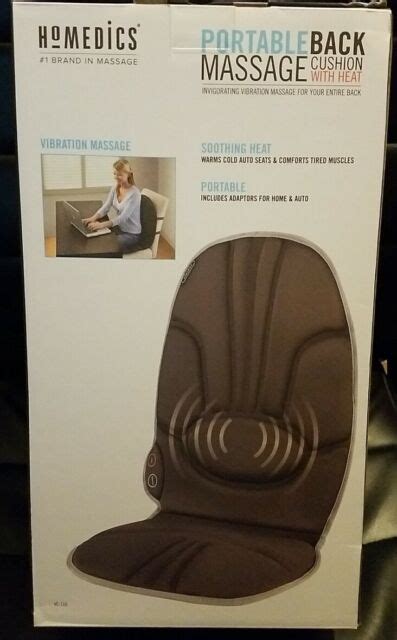 Homedics Portable Back Massage Cushion With Heat Model Vc 110 For Sale Online Ebay