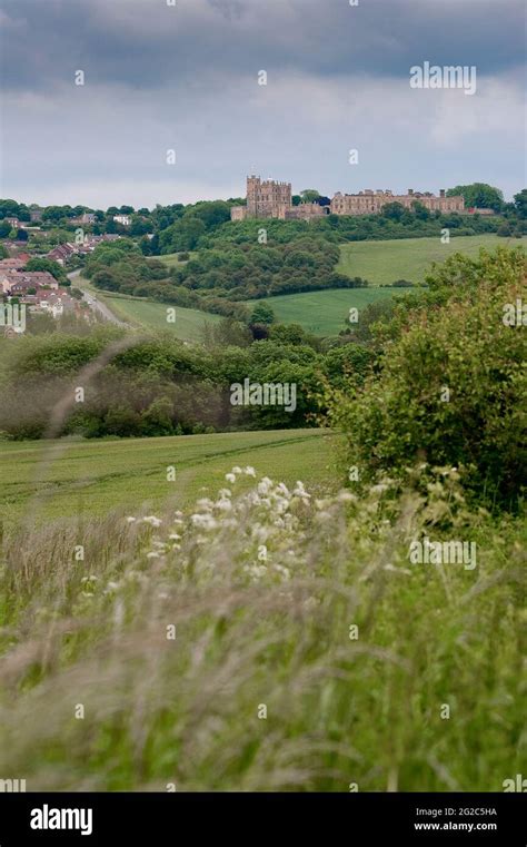 Bolsover Castle Derbyshire England Stock Photo Alamy