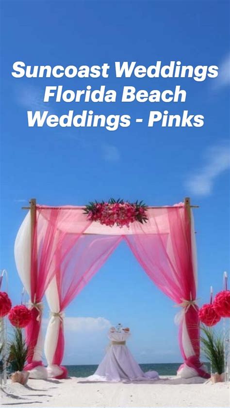 Suncoast Weddings Florida Beach Weddings Pinks Beach Wedding Pink Florida Beach Wedding