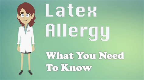 Latex Allergy What You Need To Know Youtube