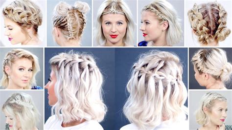 Or young girls can dye their hair grey. Top 15 Braided Short Hairstyles | Milabu - YouTube