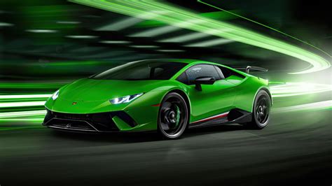 Technische daten mit eigenschaften, leistungsmerkmalen (höchstgeschwindigkeit, beschleunigung etc.), design und fotos des neuen lamborghini huracán 1920x1080 2020 Green Lamborghini Huracan Performante 4k ...