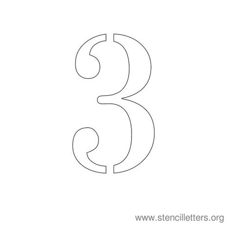 Number Stencils 1 10 Stencil Letters Org
