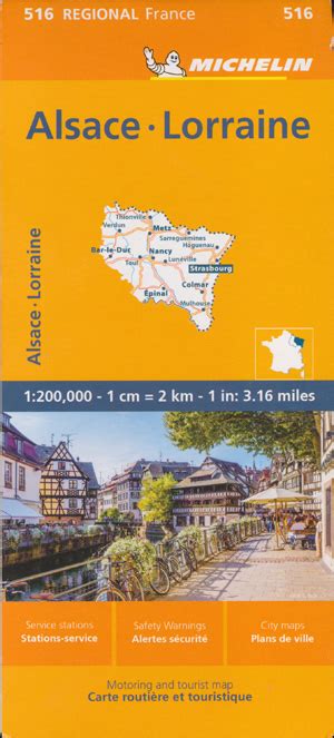 Alsace Lorraine Map 516 Michelin Maps Books And Travel Guides