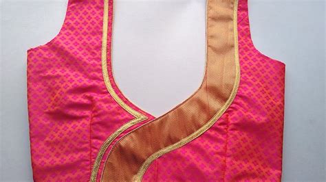 Very Easy And Simple Blouse Back Neck Design Cutting And Stitching