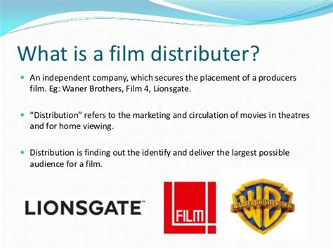 Film Distribution Powerpoint