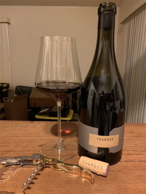 The nose is fine but intense with fragrant red cherry, and the palate follows suit, with an elegant yet plump structure, excellent fruit, fine a combination of 62% pinot noir and pinot meunier with 38% chardonnay grapes. Orin Swift "Slander" Pinot Noir 2017.. tasting notes ...