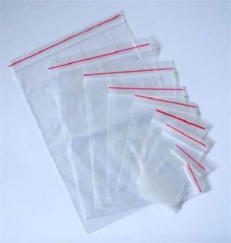 100 Pcs Resealable Plastic Zip Lock Bags Clear Poly Ziplock Reclosable