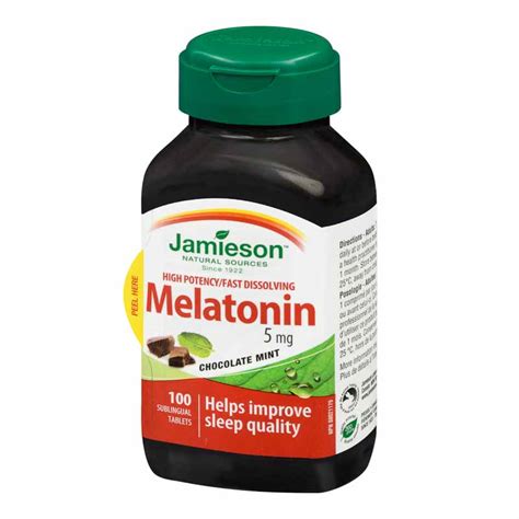 Isolation of melatonin, the pineal gland factor that lightens melanocytes1. Jamieson Melatonin - 5mg - 100's | London Drugs