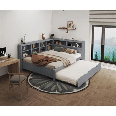 Red Barrel Studio® Neeyah Bookcase Storage Bed Wayfair
