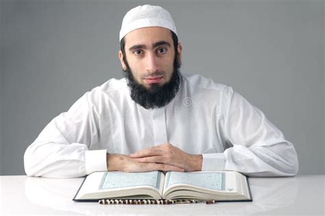 Arabian Muslim Man Reading Quran Stock Photo Image 36430076