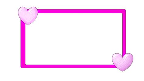 Pink Hearts Frame Png Clip Art Library Images And Photos Finder
