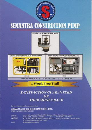 Industrial equipment & automation solutions. Semantra No-Dig Engineering Sdn. Bhd. - Pipe Jacking ...