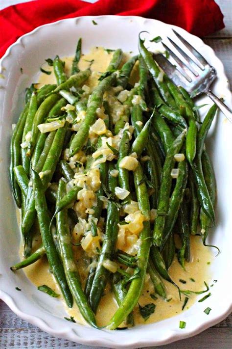 Hericot Vert Recipe With Dijon Mustard Cream Sauce Recipe Green