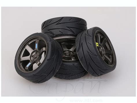 When air pressure in one or more tyres drops 25 percent or more below the correct pressure, a warning indicator alerts the driver. 1/18 18inch Bridgestone RE11S Tires (255/40R18) by Hobby ...