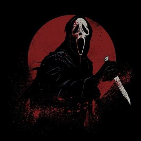 Ghostface Art Horror Posters Horror Villains Scream Movie