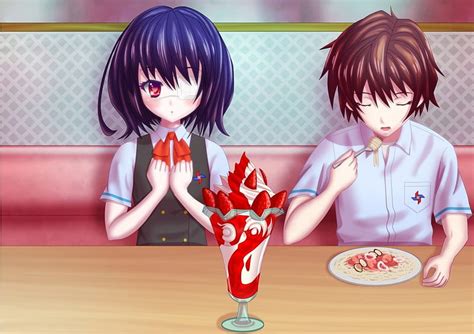 Break Time Strawberry Guy Hungry Eat Fruit Anime Love Handsome Anime Girl Hd Wallpaper