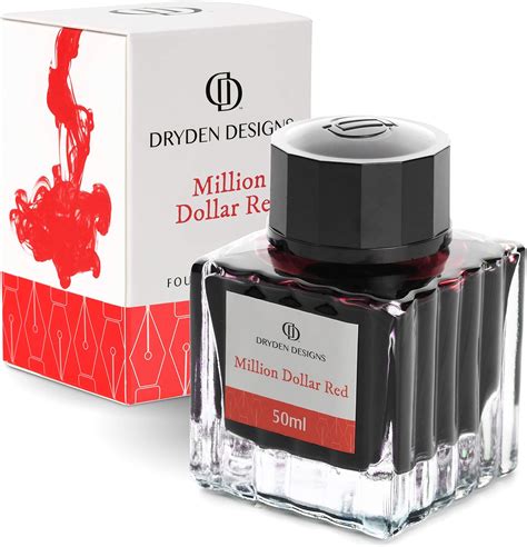 Dryden Fountain Pen Ink Bottle 50 Ml Luxury Edition Million Dollar