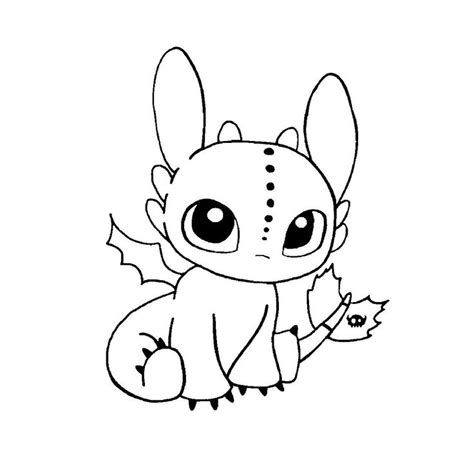Baby dragon coloring pages easy. Toothless Baby | Dragon coloring page, Easy dragon ...
