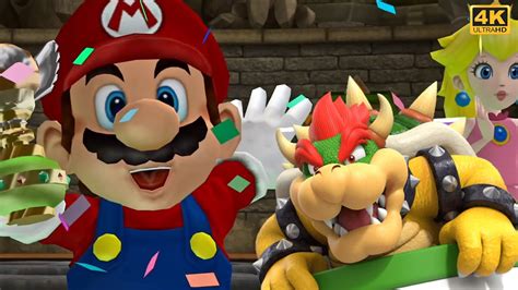 Mario Superstar Baseball Mario Fireballs Vs Bowser Monsters 4k