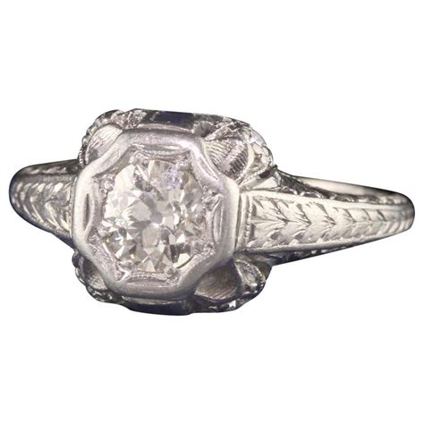 Stunning Old European Cut Diamond Engagement Ring At 1stdibs