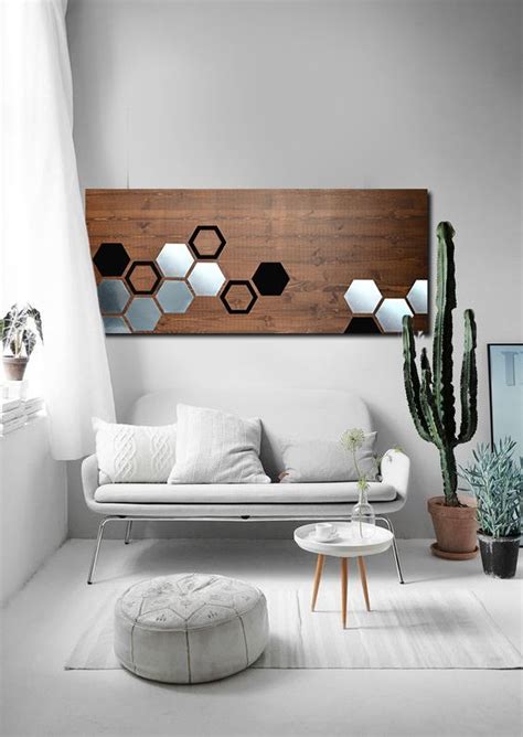 Residential, commercial, wholesale, workshops and more! Buy a Hand Made Mod Honeycomb 48x20 - Wood Wall Art, Metal Wall Art, Home Decor, Wall Decor ...
