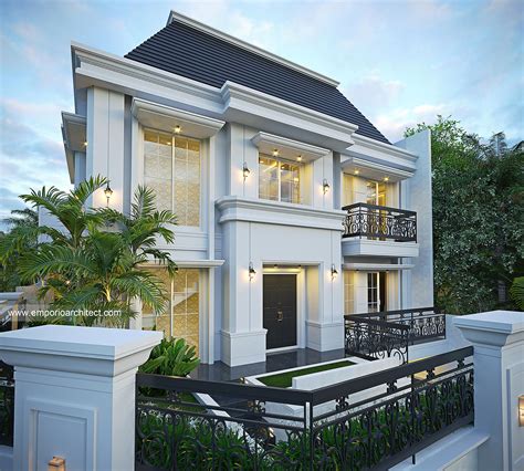 Mrs Nke 1465 Classic Modern House 3 Floors Design Jakarta Selatan