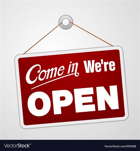We Are Open Sign Royalty Free Vector Image Vectorstock