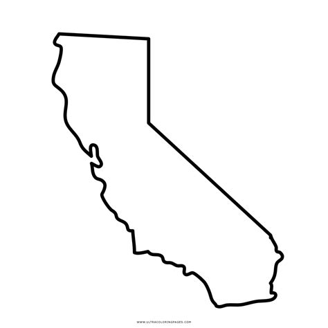 California State Map Coloring Page