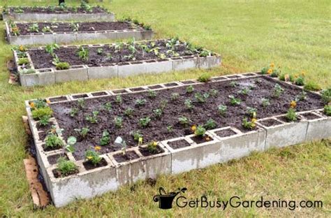 How To Make A Raised Garden Bed Using Concrete Blocks