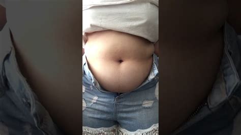 Big Belly In Tight Short Youtube